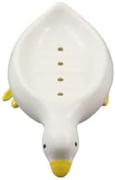 Cute Yellow Duck Soap Holder with Drain