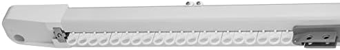 HOMCOM Smart Curtain Opener with Adjustable Track and Voice Control