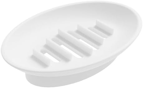 Eco-Friendly Silicone Soap Dish - Compact Drainable Holder
