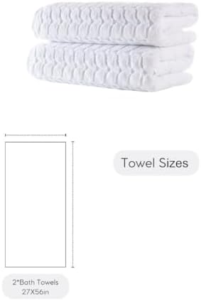 BAGNO MILANO Turkish Bath Towel Set 2 pcs Quick Dry Plush Towels