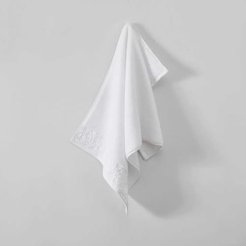 Vera Wang 6-Piece Tonal Floral White Bath Towel Set
