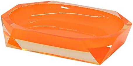 Sparkles Home Faceted Soap Dish - Orange Durable Resin