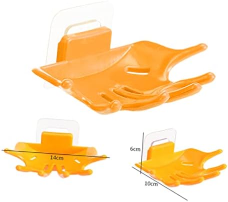Self Draining Soap Dish Lid with Hand Shaped Design for Kitchen