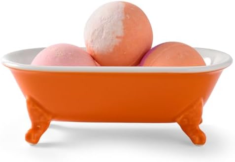 65 Inch Ceramic Soap Dish with Drainage Holes