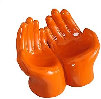 Creative Hands Shape Ceramic Soap Dish Orange
