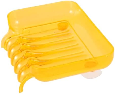 Cabilock Orange Soap Dish with Suction Cup and Sponge Holder
