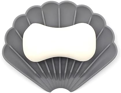2Pcs Non-Slip Silicone Soap Dish with Drainage