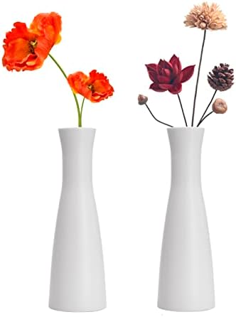LINGMAI Tall Conic Flower Vase Set of 2