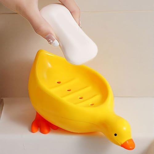 Cute Duck Bar Soap Holder for Shower Bathroom