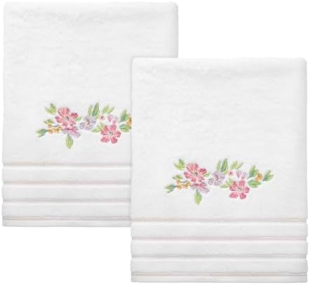 IZOD Bath Towel Set of 2 Floral Decor