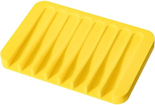 Urbanstrive Flexible Silicone Soap Dish for Bathroom Kitchen