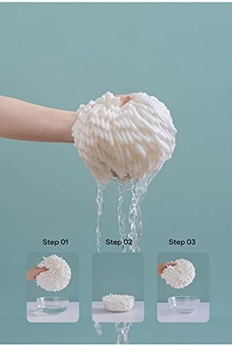 Yaocoral Chenille Hand Towel Set of 2