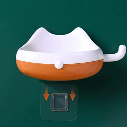 SUREK Simple Drainage Soap Dish Wall-Mounted Double Use