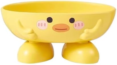 Yellow Duck Design Suction Soap Holder for Shower Bathroom Kitchen