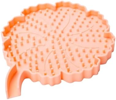 Silicone Soap Dish with Floral Design Pink 1