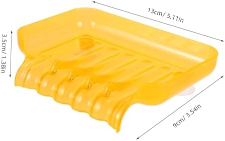 PAMINGONO Orange Waterfall Soap Dish with 2 Suckers