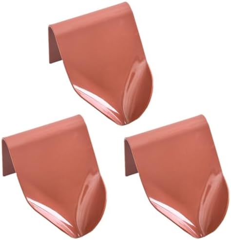 Valcla 3 Piece Soap Dish Set Red Bathroom Drain Rack