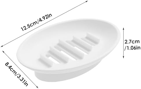 Eco-Friendly Silicone Soap Dish - Compact Drainable Holder
