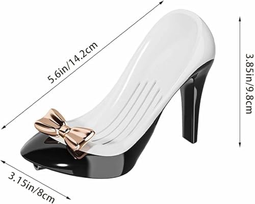 Creative High Heels Soap Box - Self Draining Design 45 Degree Tilt Orange