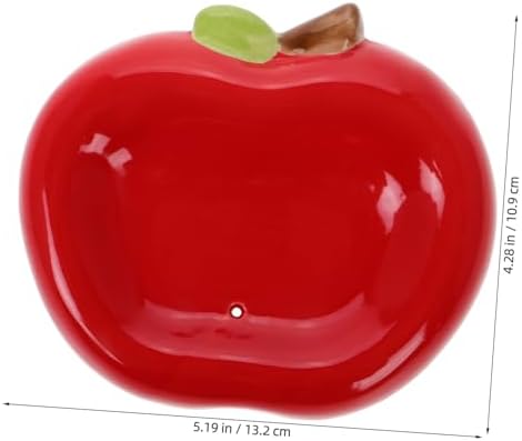 Fondotin Apple Shaped Ceramic Soap Tray with Drainage Hole