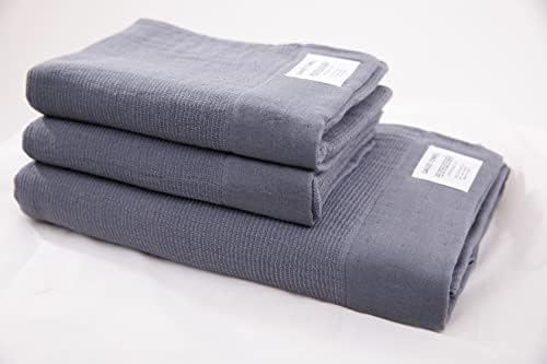 HOHMSP Gauze Towel 100 Cotton Flax Bath Towel Set