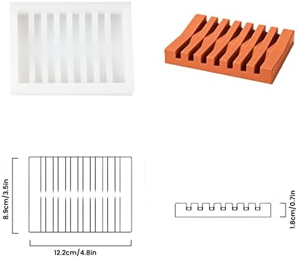 BOOWAN NICOLE Silicone Soap Mold for Bathroom Drains