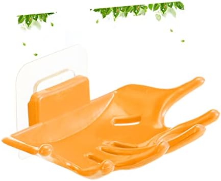 Unomor Hand Shaped Soap Dish Holder with Lid for Bathroom