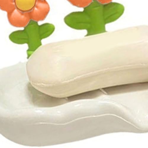 Orange Drain Soap Dish Holder for Bathroom