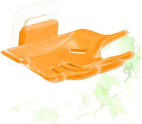 Unomor Hand Shaped Soap Dish Holder with Lid for Bathroom