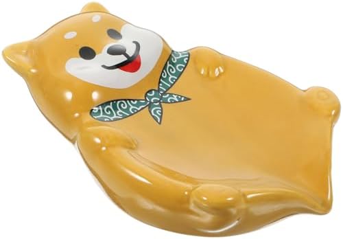 Cabilock Cute Dog Shape Ceramic Soap Holder