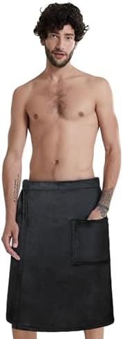 PURFUN Men Boys Bath Towel Wrap with Pocket 1