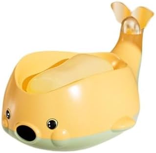 Cute Whale Soap Holder with Suction Cup Yellow