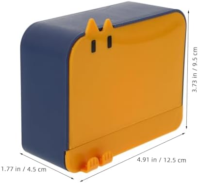LIFKOME Wall Mounted Soap Dish with Lid Hook Holder