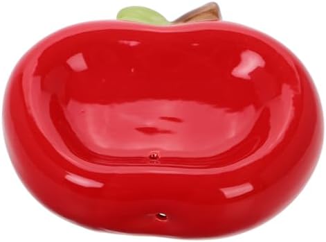 Apple Shaped Ceramic Soap Dish No Drilling Required