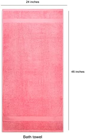 Simpli-Magic Cotton Bath Towel Set Pink 6 Count