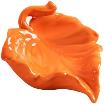 Gaolinci Leaf Shape Ceramic Soap Holder Drainage Dish