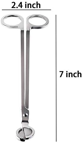 Yoodelife Candle Wick Trimmer - 7 Stainless Steel Deep Cut Clipper