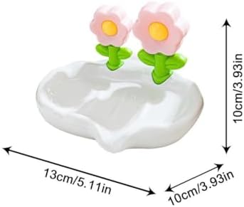 Flower-Shaped Soap Holder with Drainers