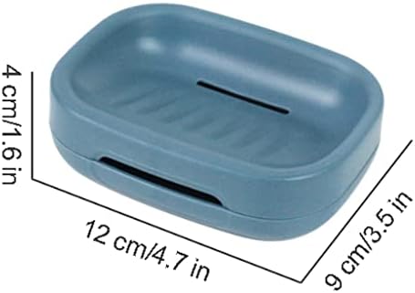 SUREK Simple Countertop Soap Holder with Drainage Double Layer Dish