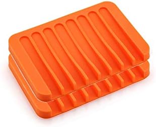 2 Pieces Automatic Drain Soap Dish Waterproof and Easy to Clean