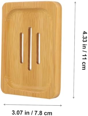 KONTONTY 1Pc Stylish Wooden Soap Holder for Kitchen Bathroom