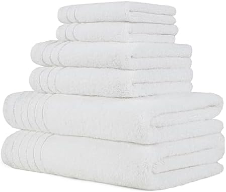 BW Luxe Home 6-Piece Turkish Cotton Towel Set