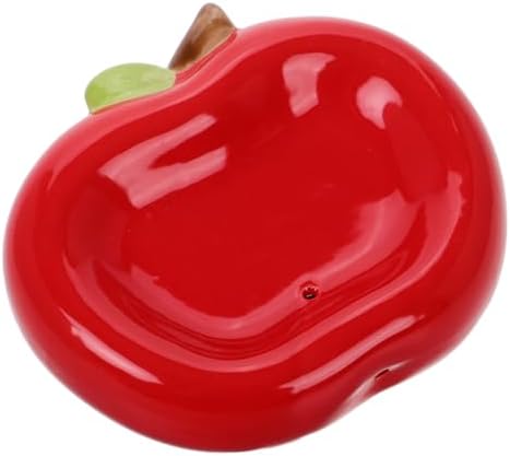 Fondotin Apple Shaped Ceramic Soap Tray with Drainage Hole