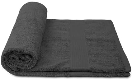 ZUPERIA Premium Bath Towels Pack of 4 - 30x60 Inches Grey