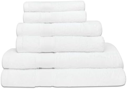 BonKaso 6-Piece 100 Cotton Towel Set