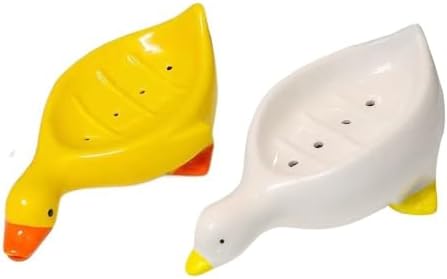 Cute Yellow Duck Soap Holder with Self Draining Design 1