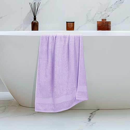 Belizzi Home 4 Pack Purple Bath Towels 27x54