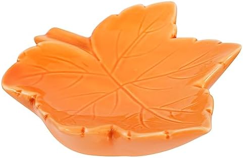 Ciieeo Leaf Shape Soap Dish Ceramic Maple Elegant Holder