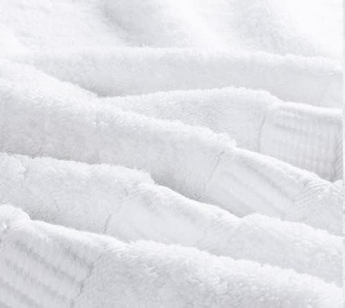 GOLD TEXTILES Premium White Hand Towels 4 Pack 1