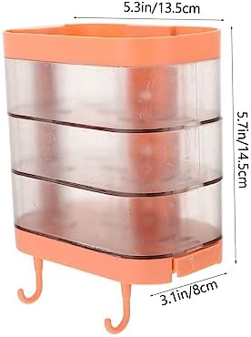 SOLUSTRE Rotating Plastic Soap Dish Wall Mount